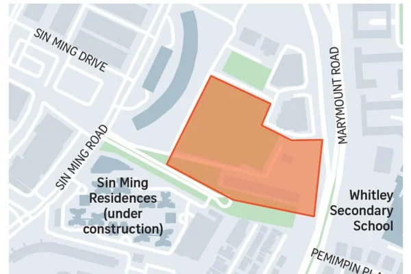 Sin Ming Housing Site Source from Strait Times